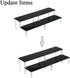 BYCY 2 Tier Black Acrylic Display Stand Cupcakes Holder, Dessert Display Riser for Great Event, Birthday Party, Wedding Party ( 1 Pack - 16" x 6.9...