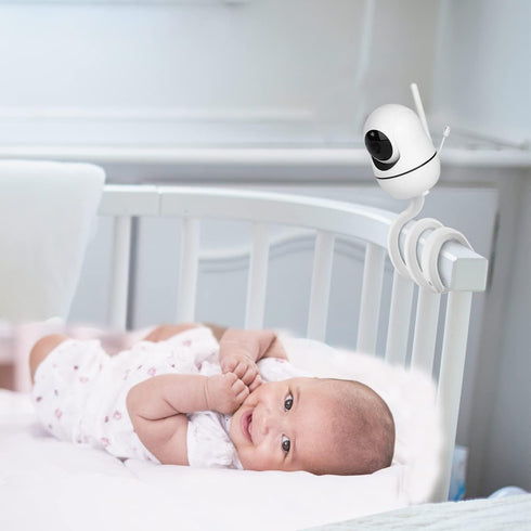 Baby Monitor Mount for HelloBaby HB65/HB66/HB248, ANMEATE SM935E Video Baby Monitor, Flexible Baby Camera Monitor Holder Without Tools for Crib or...