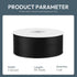 1-1/2" Wide x 50 Yards Black Single Faced Polyester Satin Ribbon, Black Satin Ribbon Perfect for Wedding Decor, Wreath, Crafts, Gift Wrapping & Ot...