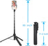 66" Selfie Stick Tripod for Cell Phone & Camera, All in 1 Expandable Phone Tripod with Remote Control and Rotate Phone Holder, Portable Tripod for...