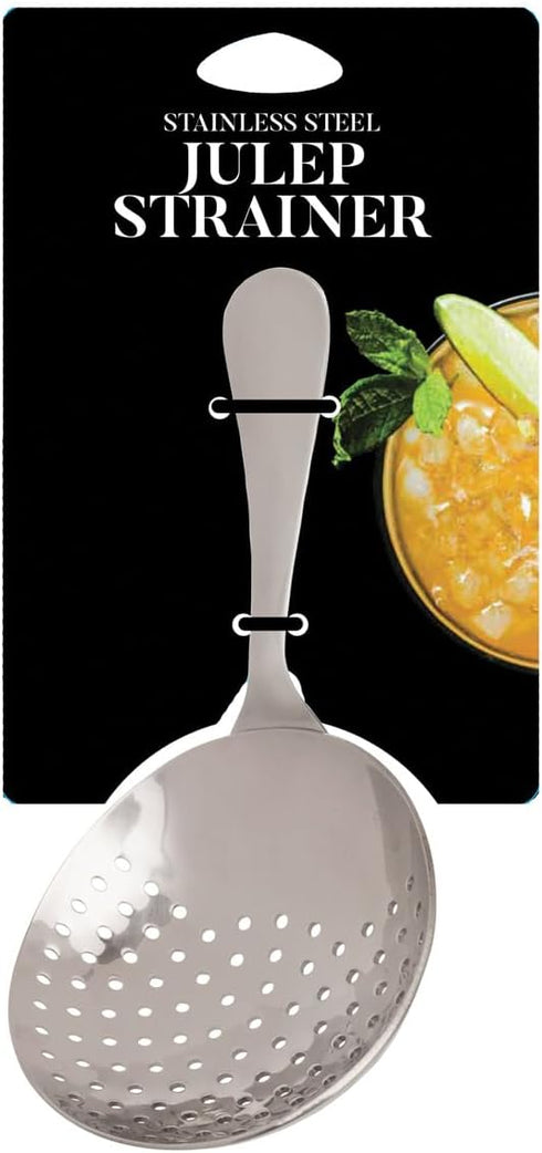 HIC Kitchen Bar Julep Bar Strainer, 18/8 Stainless Steel...