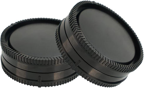 NIYI 2Sets Camera Body Cap and Rear Lens Cap Cover Kit for Sony ENEX Mount Camera and Lenses Rear Lens Protector Cover and Body Cap Set...