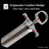 304-Stainless Steel Meat Injector Syringe Kit with 4 Marinade Needles for BBQ Grill Smoker, 2-oz Large Capacity, Both Paper User Manual and E-Book...
