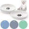 Dorakitten Ceramic Cat Food Plates: Cat Wet Food Bowls Cat Feeding Wide Bowls to Stress Relief of Whisker Fatigue Cat Dishes, Shallow Bowls for Ki...
