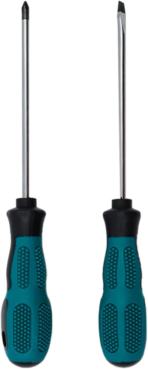 2-Piece Magnetic Tip Screwdriver Set, 1 Philips Screwdriver and 1 Slotted Flatted Head Screwdriver with A Round Hole (PH1*100mm, 4 * 100mm)...