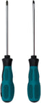 2-Piece Magnetic Tip Screwdriver Set, 1 Philips Screwdriver and 1 Slotted Flatted Head Screwdriver with A Round Hole (PH1*100mm, 4 * 100mm)...