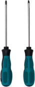 2-Piece Magnetic Tip Screwdriver Set, 1 Philips Screwdriver and 1 Slotted Flatted Head Screwdriver with A Round Hole (PH1*100mm, 4 * 100mm)...