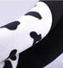Cow Plush Steering Wheel Cover Universal 15 in Cute Fuzzy Cow Horn Car Steering Wheel Cover Non-Slip Stretchy Cow Print Circular Steering Wheel Pr...