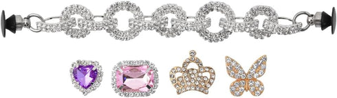 UNN Lot of 30,50,100pcs Girls Pink Shoe Charms for Kid's Shoes Decoration Birthday Gifts...