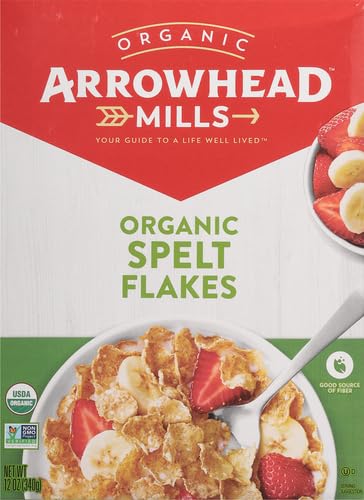 Arrowhead Mills Spelt Flakes Organic Cereal, 12 Ounce Box...