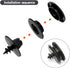 10PCS Car Floor Mat Retainers,Anti-Slip Black Nylon Car Mat Clips Holder Clamps for Fastening Car Carpet,Suitable for Car Truck SUV RV Van (10PCS)...