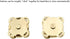 Hahiyo 19.1mm Length Magnetic Buttons Close Effortlessly Strong Bond Manageable Apart Easy Glue Sew-On Fastener Snap Clasps Gold 12 Pieces for Clo...
