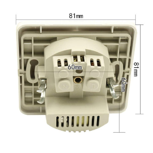 1set Smart Home Dual USB Port 2400mA Wall Charger Adapter 16A EU Standard Electrical Plug Socket Power Outlet Panel 110~250V...