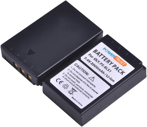 2Pack PS-BLS1 BLS 1 BLS1 BLS-1 Li-ion Batteries and LCD USB Charger for Olympus E-PL1 E-P1 E-P2 EP3 EPL3 Evolt E400 E410 E420 E450 E620...