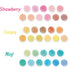 YUBBAEX Fruits Candy 9/16" Dot Washi Tape Set Round Stickers 300 Dots of 3 Rolls for Journal Planner Scrapbooking (Summer Fruit)...