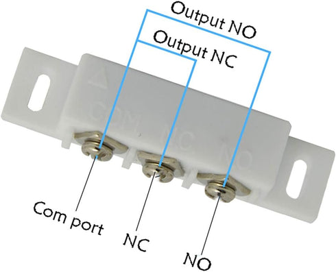 5 SetsNC NO Magnetic Contact Switch Door Sensor Wired Metal Roller Shutter Door Home Alarm System/Magnetic Door Switch/Magnetic Contact...