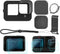 Camera Accessories Black Silicone Case Battery Side Cover, Screen Protectors, Lens Caps, Lanyard Compatible with GoPro Hero 12, 11, 10, 9...