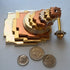 Sri Meru Yantra, Shree Chakra, Maha Meru in Astadhatu Size 3" Inch - Spiritual Powers, Vaastu Dosh, Prosperity - 3D...