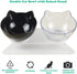 Love Dream Double Dog Cat Bowls with Raised Stand, Pet Food Water Feeder Bowl, 15° Tilted Pet Bowl Stress-Free Suit for Cats Small Dogs (Black+Whi...