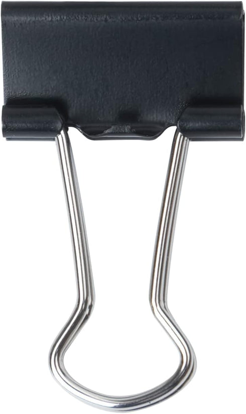 Metal Small Binder Clips Small for Paperwork,50 Pack 3/4 Inch Paper Clamps Clips Office Supplies,Mini Black Office Clips...