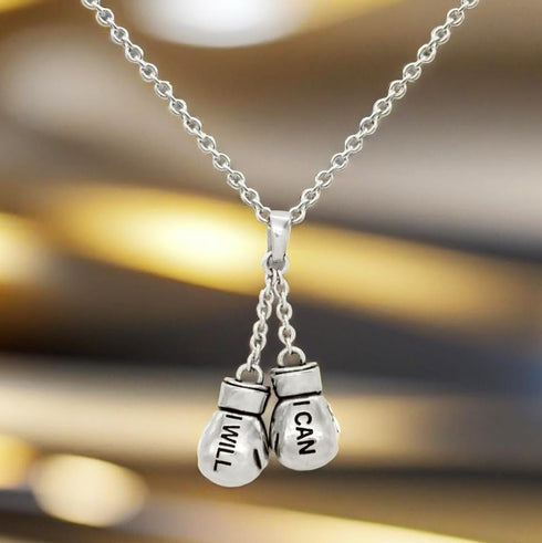 Controse Knockout Boxing Gloves Necklace...
