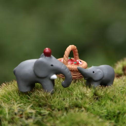 3Pcs Garden Miniature Accessories, Garden Kit, Garden Animals, Resin Miniature Figurines Dollhouse Accessories Micro Landscape Ornaments for DIY K...