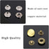 Leather Snap Fasteners Kit, Press Stud Stainless Steel Buttons for Marine Boat Canvas with Punching Tool Set Tool Kit (2 Components, 40 Pcs for Ea...