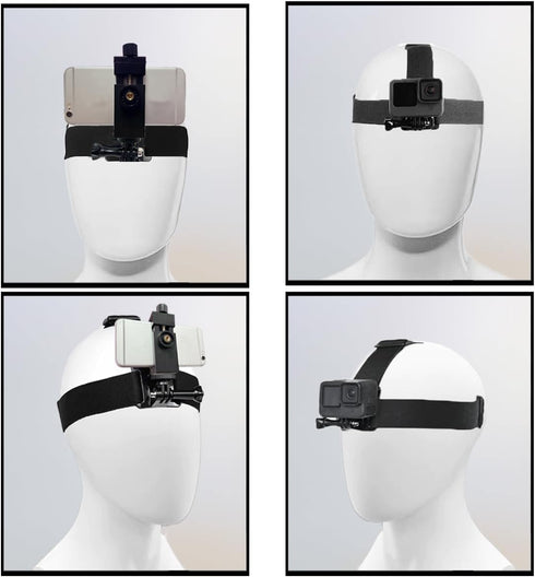 Phone Chest Mount Harness & Head Strap for All iPhones - Stable & Secure - Hands Free - Travel Accessories Kit for Filming Video, POV/VLOG, Fishin...