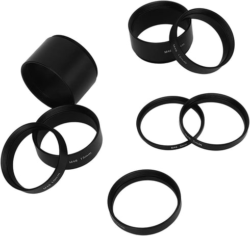 M48 Astronomical Extension Tube Kit, M48X0.75 Spacing Troubleshooting Length Extension Tube Kit for Astronomical Telescope Photography...