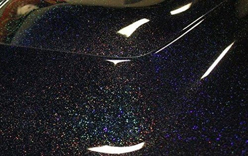 VViViD Gloss Rainbow Black Metallic Sparkle Vinyl Adhesive Wrap (1ft x 5ft)...