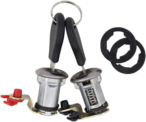 NewYall Front Left and Right Door Lock Cylinder with Keys for Nissan Pickup 1984-1998, D21 1986-1994...
