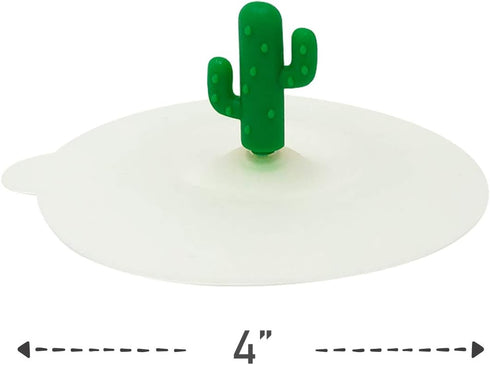 Wrapables® Cactus Silicon Cup Lids, Anti-Dust Airtight Mug Covers for Hot and Cold Beverages (Set of 6)...