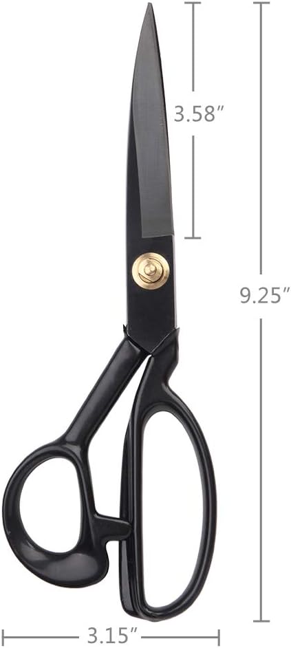 Professional Tailor Scissors,Sewing Scissors 9 Inch+Free Thread Snips - Heavy Duty Scissors Stronger Than Stainless Steel Scissors - Fabric Scisso...