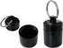 2pcs Portable Pill Container Keychain Pill Holder Medicine Organizer,Aluminium Alloy Round Pill Box Organizer for Outdoor Travel Camping...