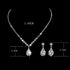 JAKAWIN Bride Silver Bridal Necklace Earrings Set Crystal Wedding Jewelry Set Rhinestone Choker Necklace for Women (Set of 3) (NK144-3)...