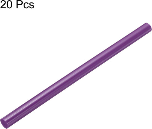 uxcell 20pcs Hot Glue Sticks for Glue Gun 11mm/0.43-inch x 8-inch Mini Hot Melt Adhesive Glue Stick Purple...