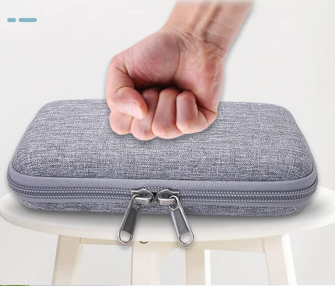 Hard Shell Nylon Diabetic Supplies Case, Mesh Pocket Organizers Travel Kits Storage Bag for Glucose Testing Kit Blood Sugar Monitor Lancing Device...