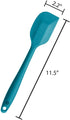 StarPack Basics Silicone Spatula (11.5"), High Heat Resistant to 480°F, Hygienic One Piece Design, Non Stick Rubber Cooking Utensil (Teal Blue)...