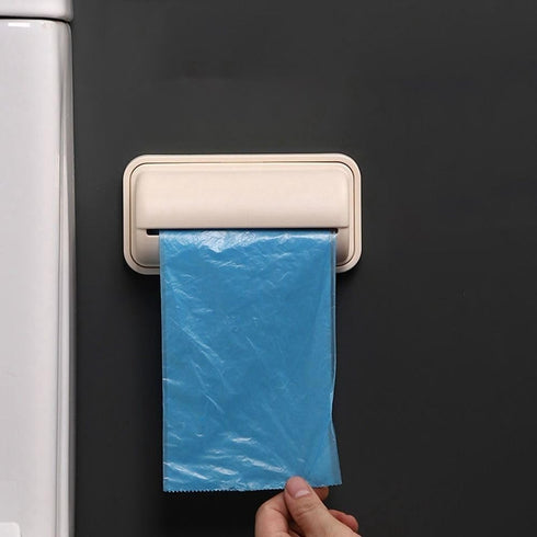 Apricot Trash Bag Dispenser Roll Holder, Kitchen Trash Bag Dispenser Plastic Bag Holder, Wall Mount Garbage Bag Dispenser Kitchen Storage and Orga...