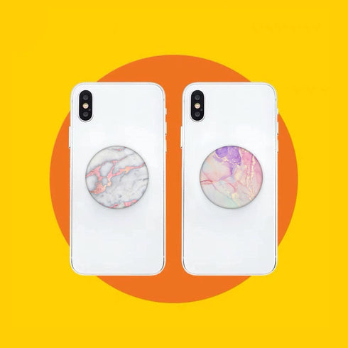 Junddla?6 Pack? Cellphone Stand,Cell Phone Finger Foldable Holder Grip for Smartphones and Tablets - Rose Gold Green White Pink Marble...