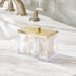 mDesign Modern Square Bathroom Vanity Countertop Storage Organizer Canister Jar for Cotton Swabs, Rounds, Balls, Makeup Sponges, Bath Salts - 2 Di...