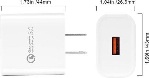 TPLTECH Quick Charge 3.0 Fast Charger Compatible LG G8 G8X G7 V35 V30S V35 V40 ThinQ Phone,LG Stylo 5 4/ Q Stylo 4,V50 ThinQ/V35 ThinQ,G5 G6 V20 V...