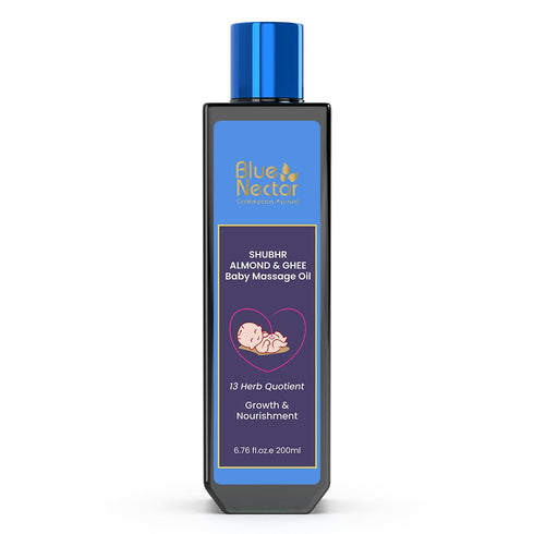 Blue Nectar Ayurveda Gentle Baby Oil for Newborn Skin Care -Moisturizing Baby Massage Oil for Dry Skin Moisturizer |Soothing with 100% Natural Coc...