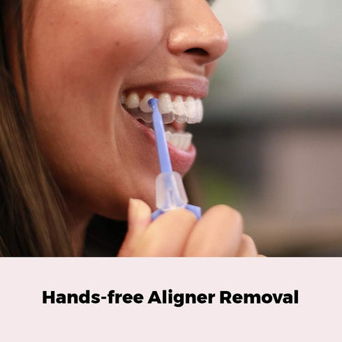 PUL Clear Aligner Removal Tool Compatible with Invisalign Removable Braces & Trays, Retainers, Dentures and Aligners - Hygienic Oral Care Accessor...