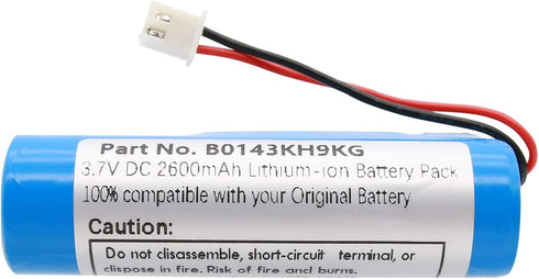 Voice Amplifier Replacement Battery B0143KH9KG 3.7V 2600mAh Rechargeable Lithium-ion Battery, with XH2.54mm Connector...