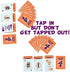 Tapped Four Travel Edition Card Game - 2 to 6 players - Extra TAP Cards - Strategy, Luck, Laughter, Fun - Family and Friends...