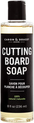 CARON & DOUCET - Cutting Board & Butcher Block Cleaning Soap | 100% Plant-Based Soap | All-Natural Lightly Scented Rosemary & Lemongrass Essential...