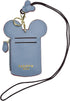 BUUFAN Chic Cute Travel PU Leather Student ID Card Holder Lanyard Neck Pouch Bag With Coin Wallet Purse for Students Women Kids Teens Girls (Blue)...