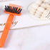 3 Pieces Hair Brush Cleaning Tool, Orange Plastic Comb Cleaning Brushes 2-In-1 Styling Accessory for Removing Hair Dust Home Hair Care Tool(Orange...