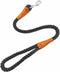 2 FT Short Dog Leash, Soft Strong Braided Leash with Leather Tailor Connection Pet Rope Leash for Small Medium Large Dogs (24 Inch x 1/2'')...